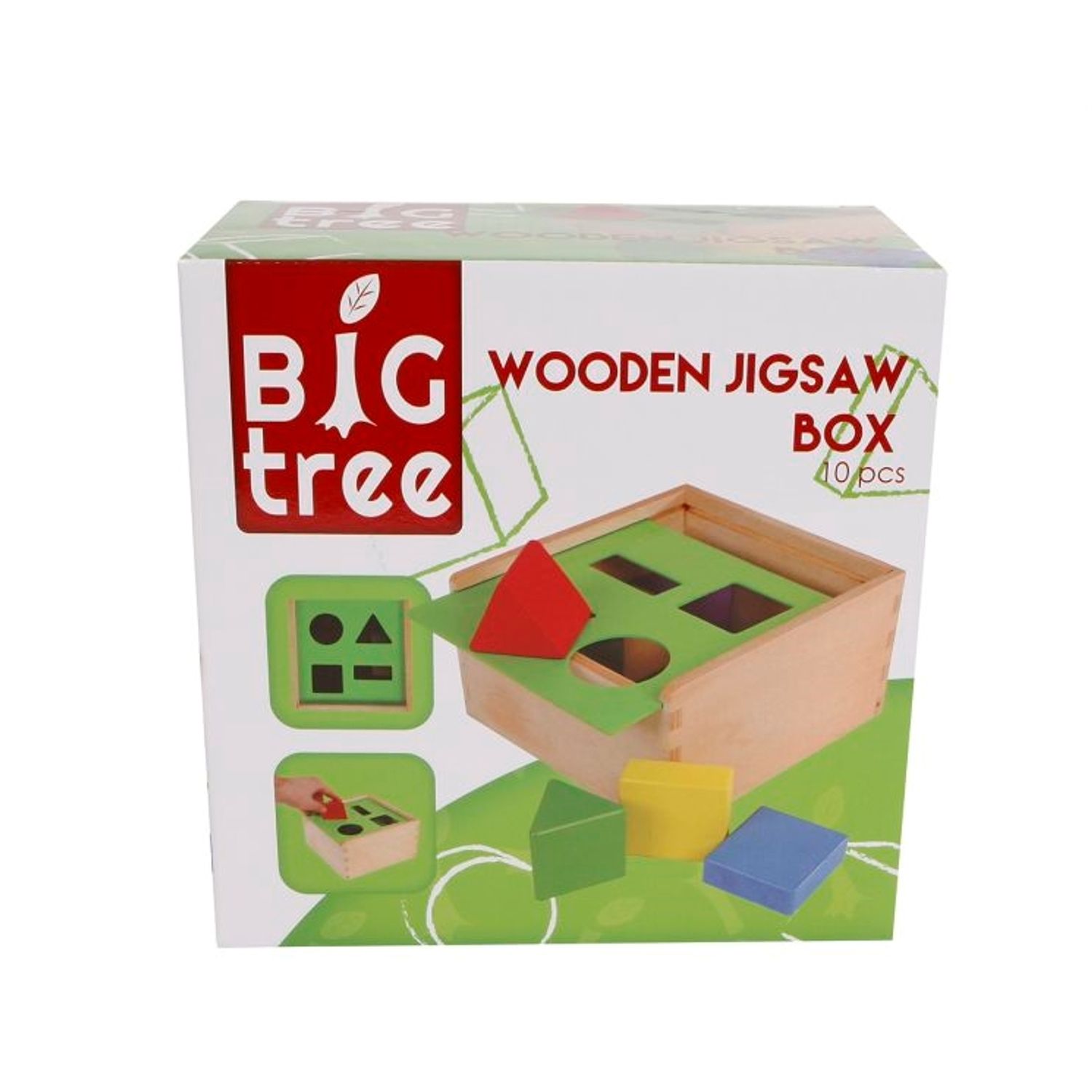 Jucarie sorter din lemn Big Tree Forme 18x18x10 cm fotografia produsului
