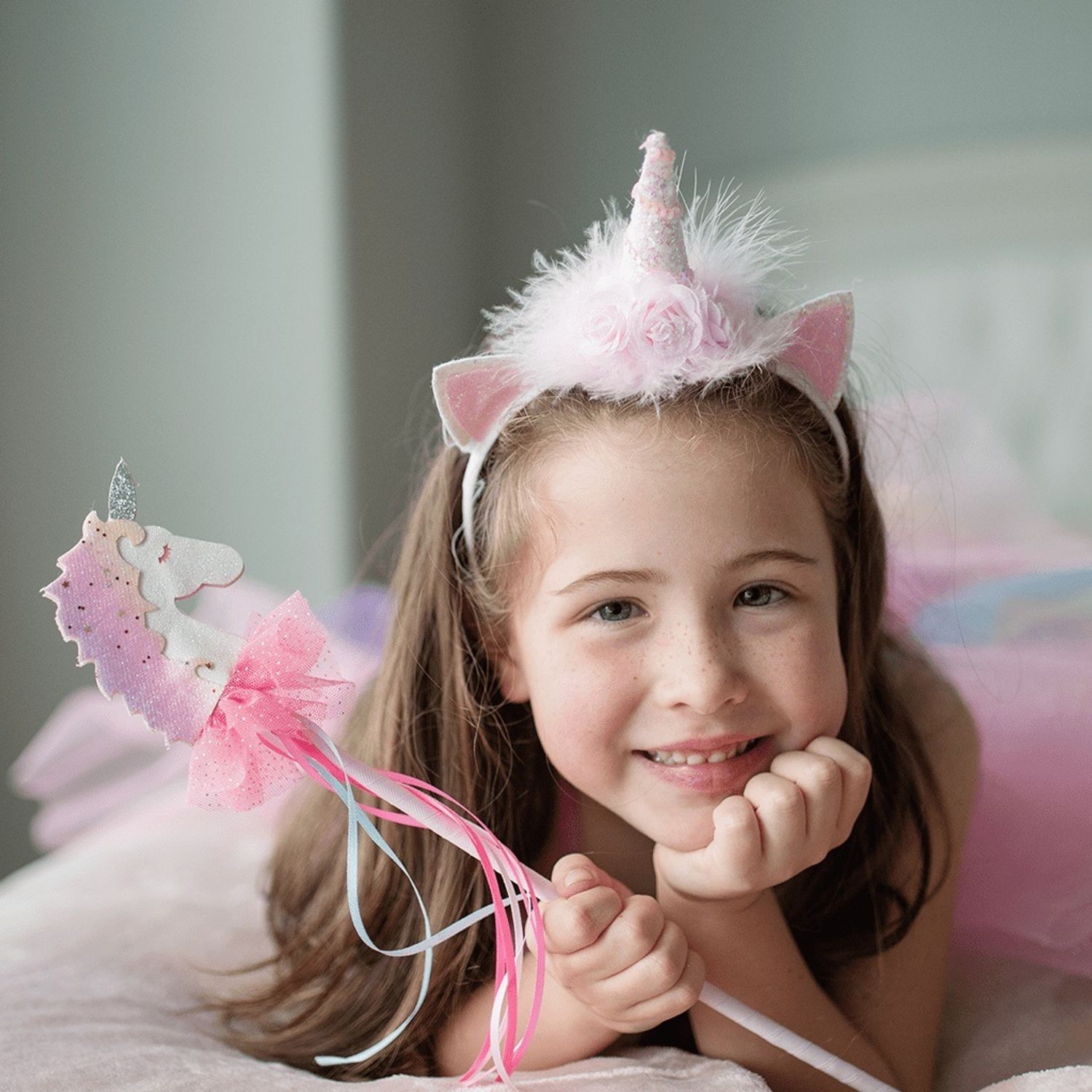 Cerc pentru par Unicorn, roz Great Pretenders fotografia produsului View 3 L