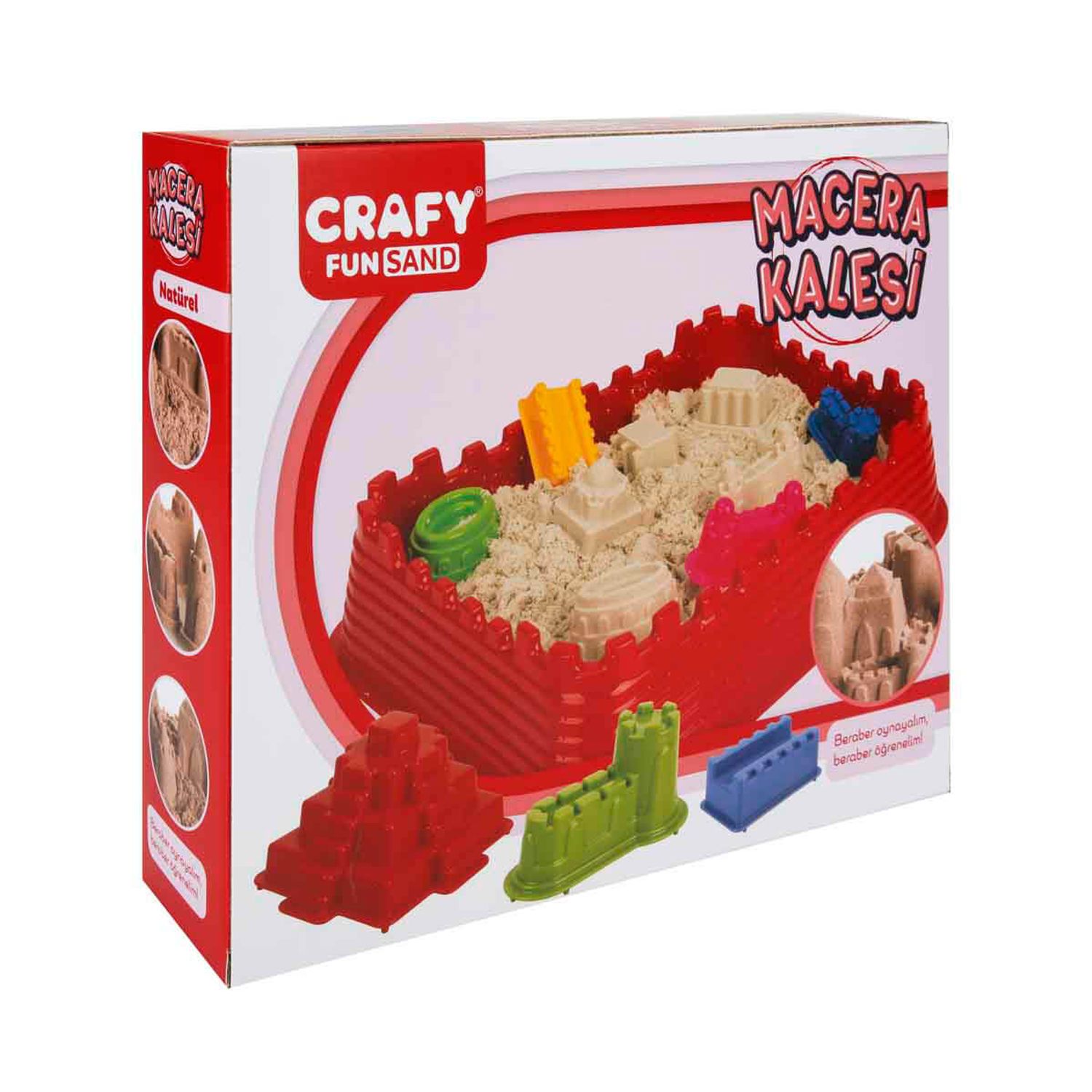 Set nisip kinetic Crafy Sand Castel 1000 g, 10 elemente fotografia produsului View 2 L