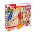 Set nisip kinetic Crafy Sand Castel 1000 g, 10 elemente fotografia produsului