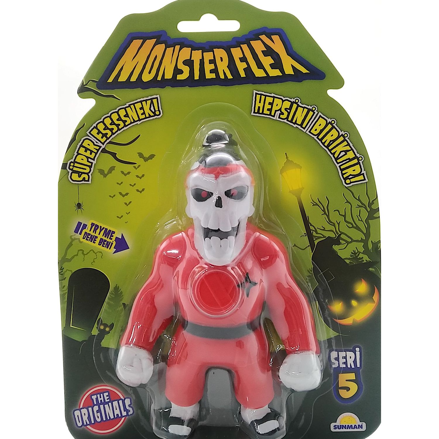 Figurina elastica Monster Flex, Karate Skull, Seria 5 fotografia produsului