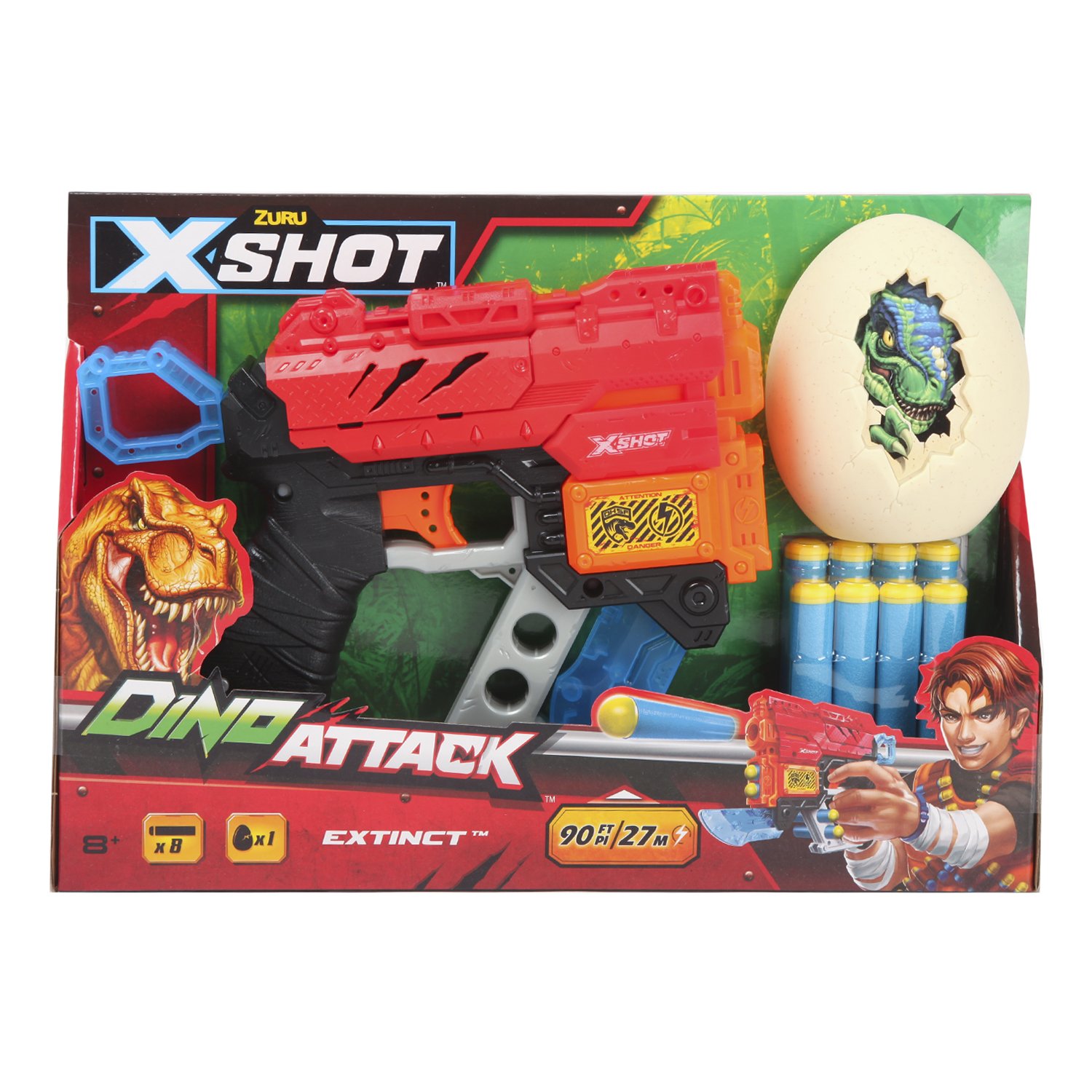 Pistol X-Shot Dino Extinct 8 cartuse fotografia produsului View 2 L