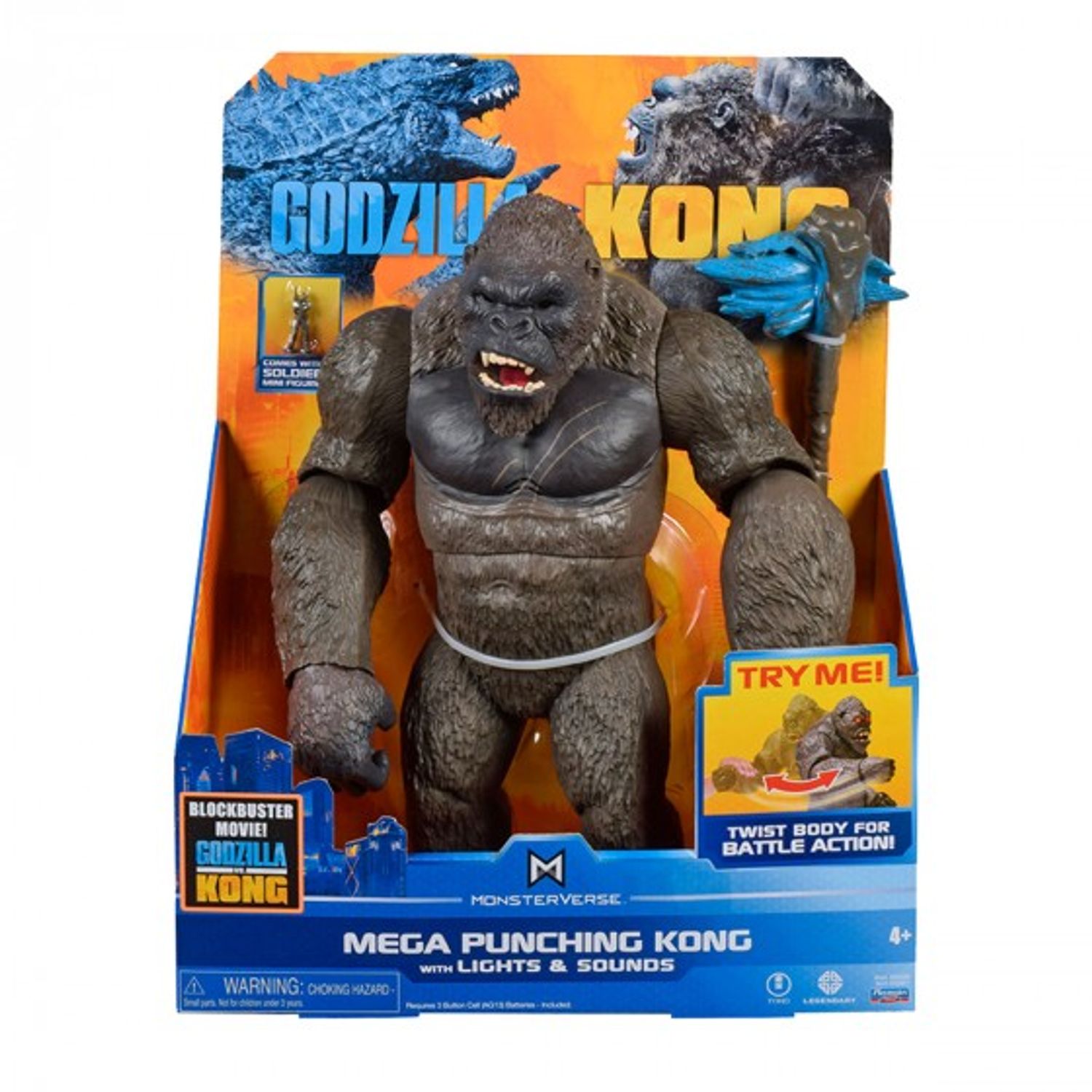 Figurina Monsterverse, Mega Kong, 33 cm, cu sunet si lumini fotografia produsului View 4 L