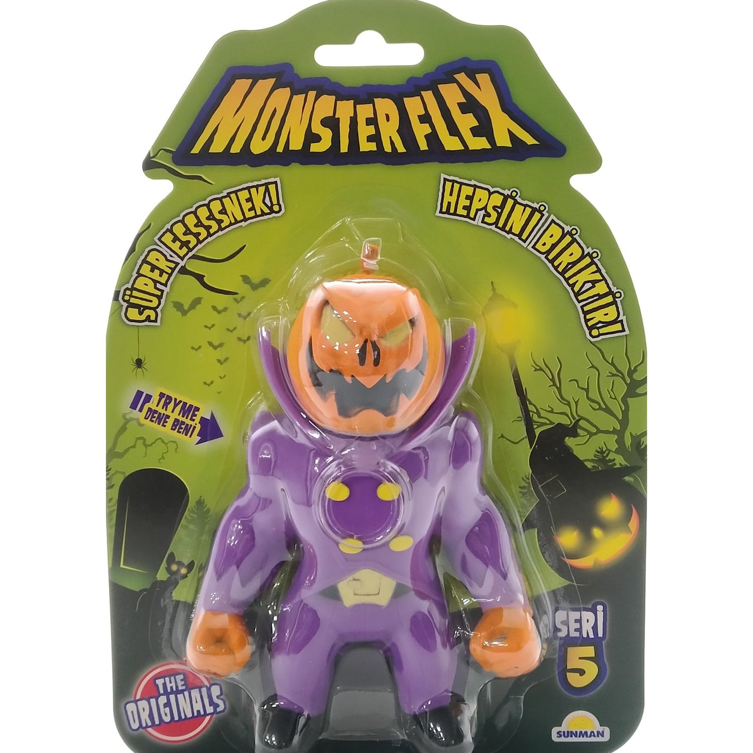 Figurina elastica Monster Flex, Pumpkin Head, seria 5 fotografia produsului