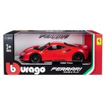 Macheta auto Bburago Ferarri 488 Pista, 1:24, rosu fotografia produsului View 6 S