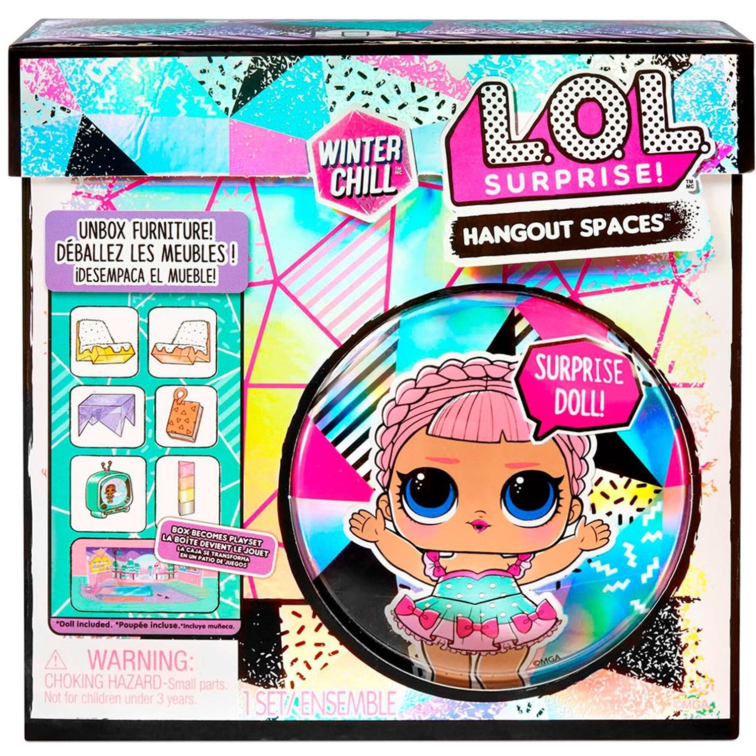 Set de accesorii LOL Surprise! Hangout Spaces Winter Chill fotografia produsului
