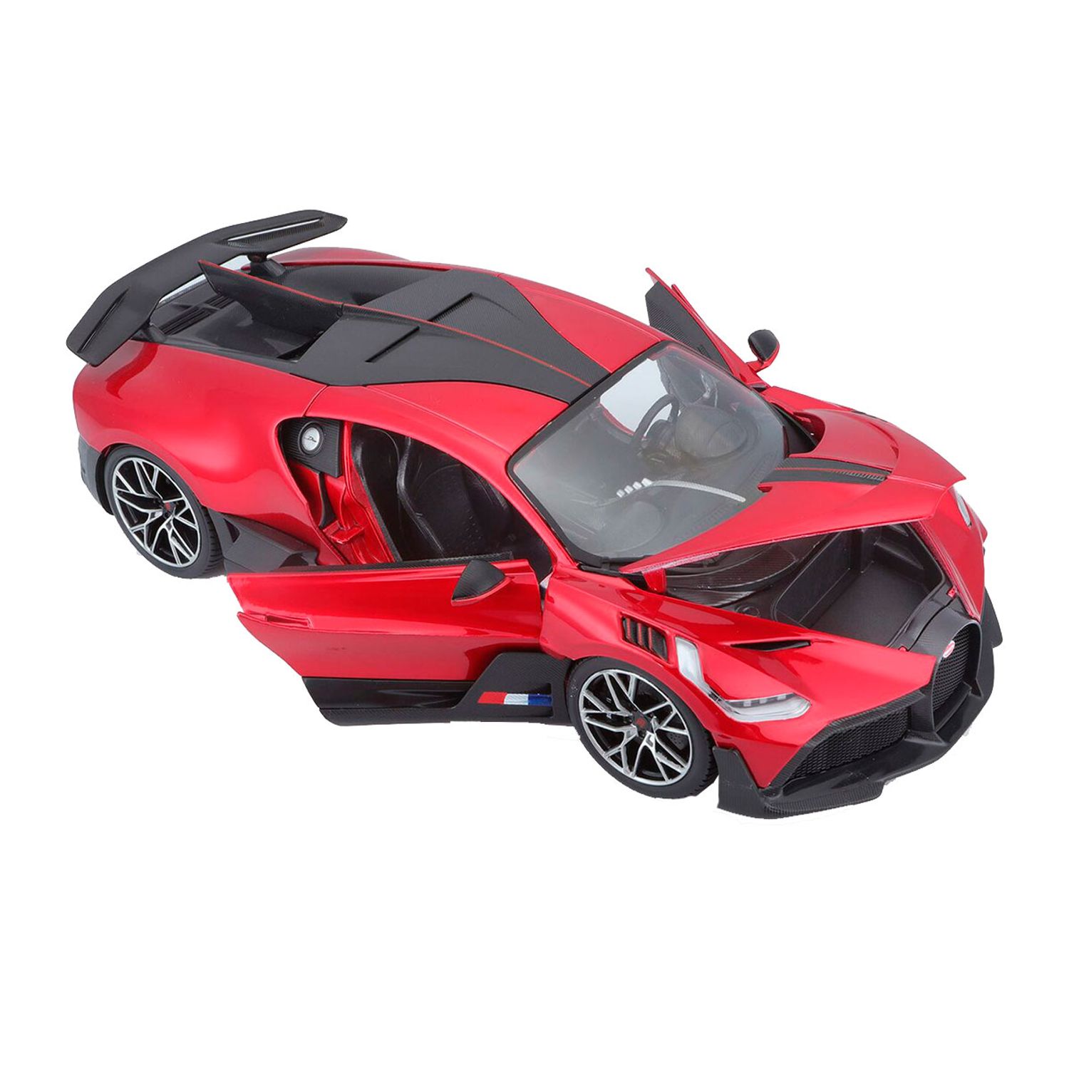 Macheta auto Bburago, Bugatti Divo, scara 1:18, rosu metalic fotografia produsului View 4 L