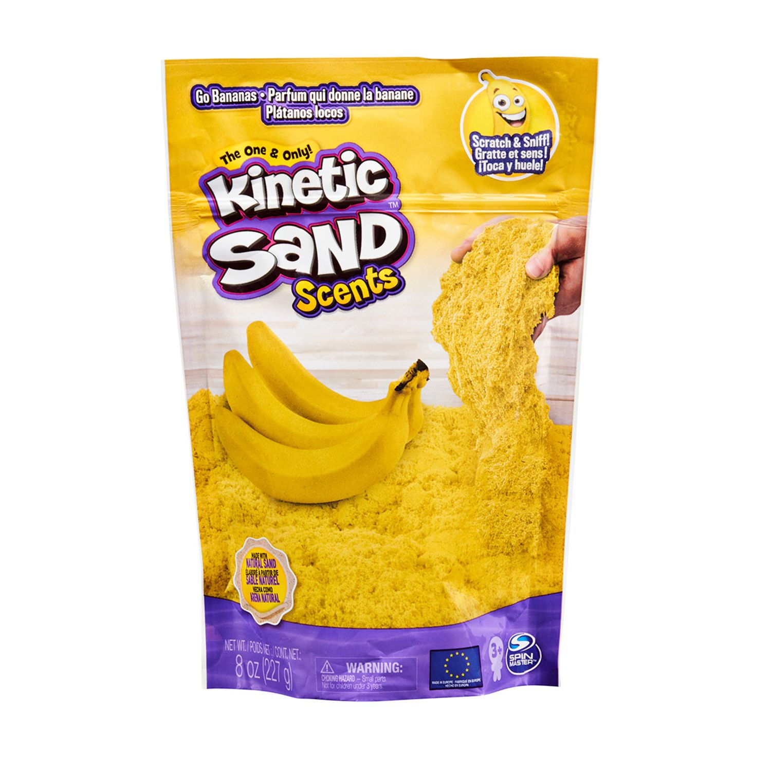 Nisip Kinetic Sand Galben 227 g fotografia produsului