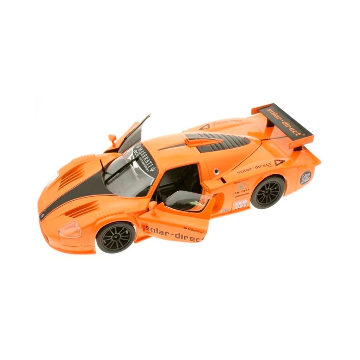 Macheta auto Bburago Maserati MC12 portocaliu, 1:24 fotografia produsului View 3 L