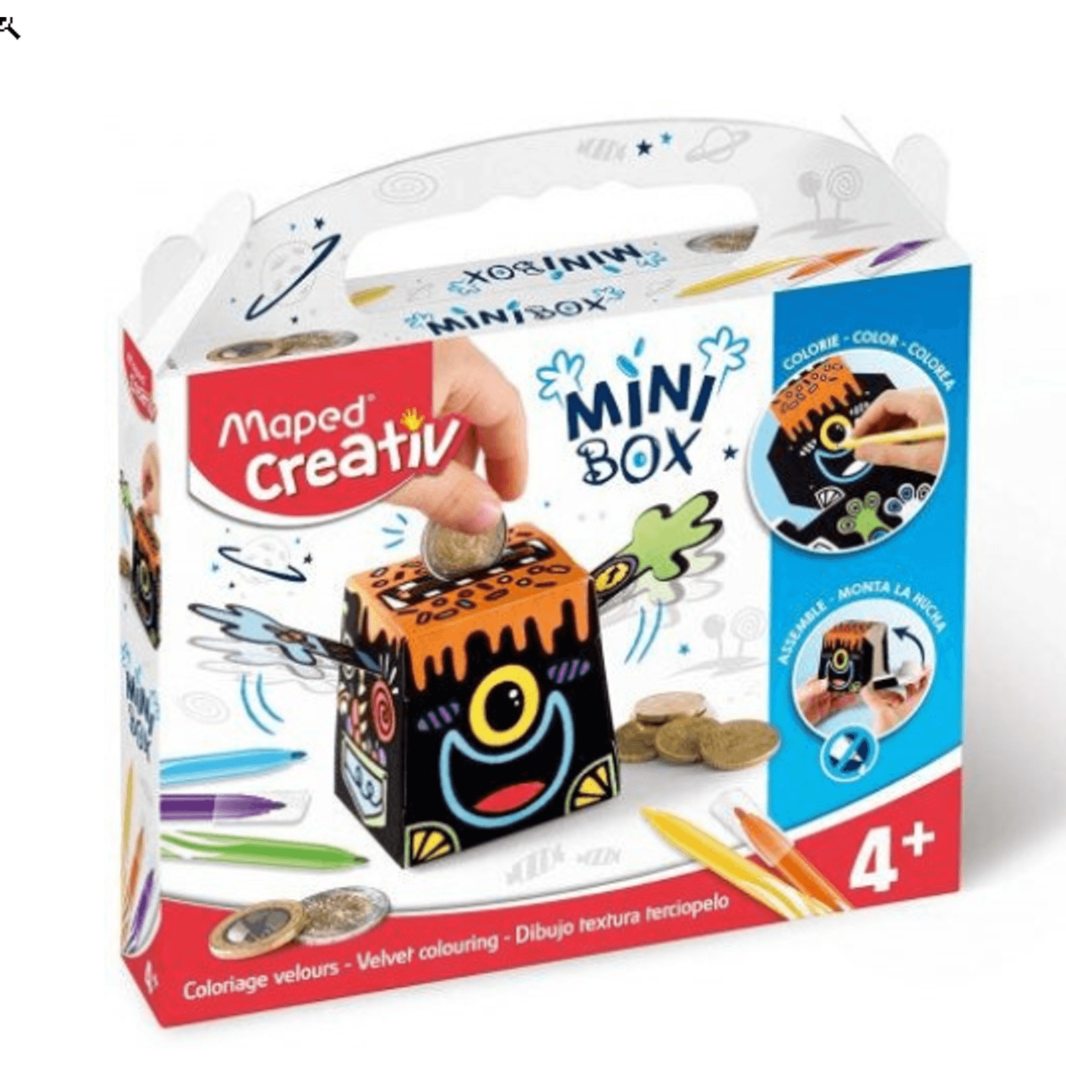 Set Creativ, Mini box, velvet, Maped fotografia produsului View 2 L