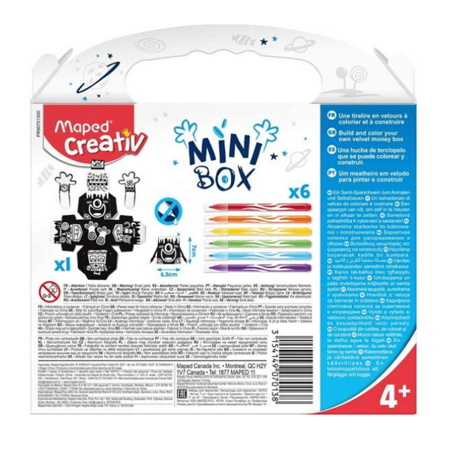 Set Creativ, Mini box, velvet, Maped fotografia produsului View 4 L