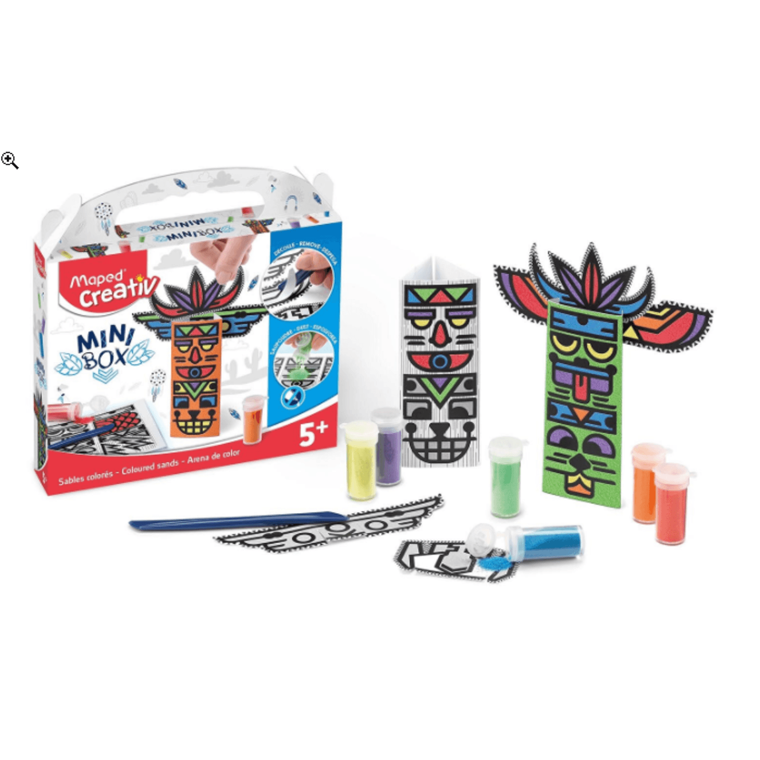 Set Creativ, Mini box, nisip colorat, Maped fotografia produsului View 2 L