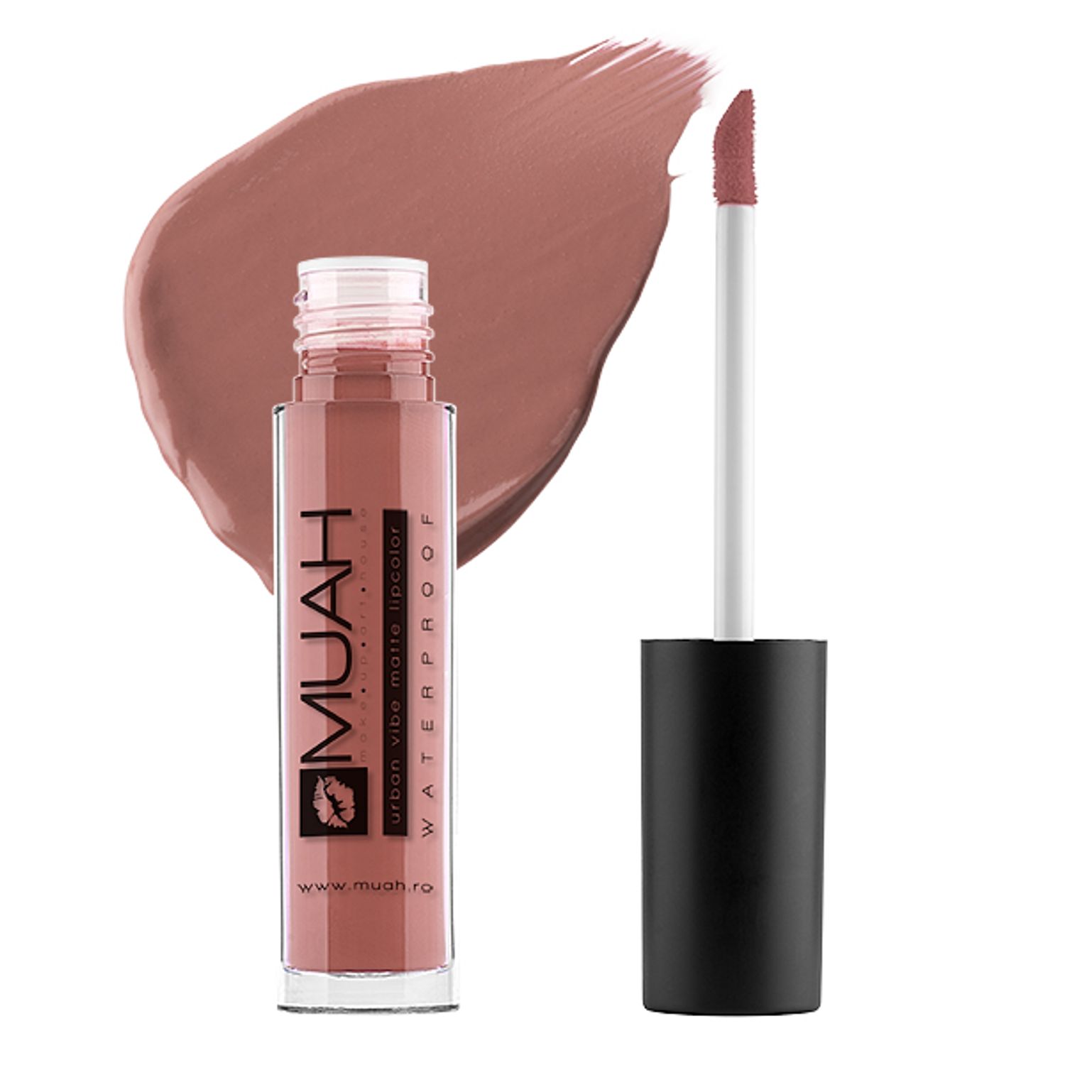 Ruj lichid MUAH Matte Lipcolor - Naughty Nude fotografia produsului View 2 L