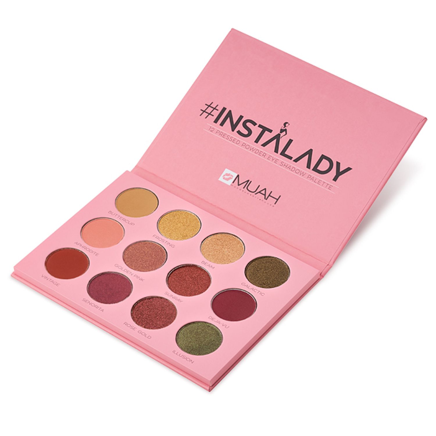 Paleta cu farduri de ochi #InstaLady MUAH fotografia produsului View 2 L