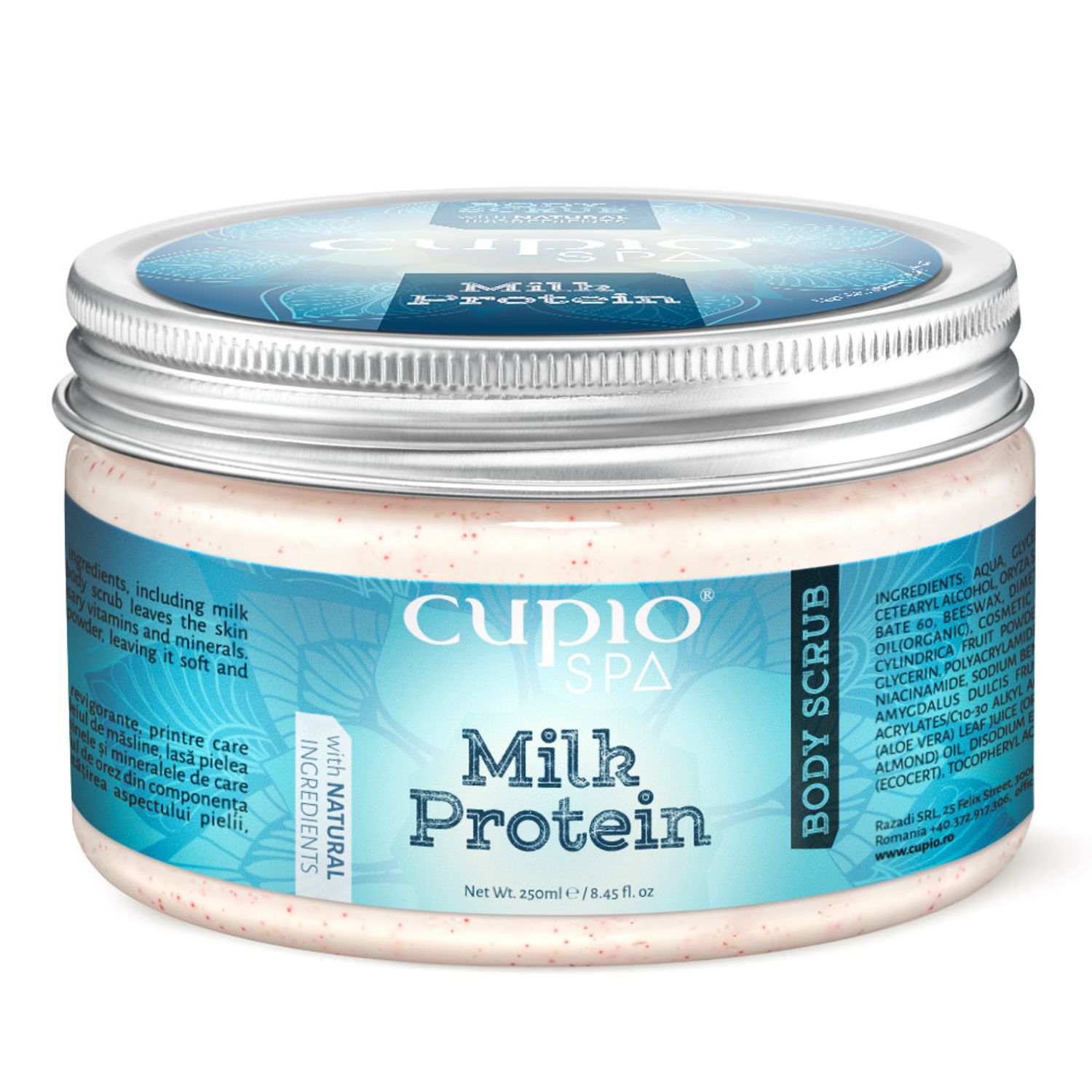 Body Scrub Organic Cupio SPA - Milk Protein 250ml fotografia produsului
