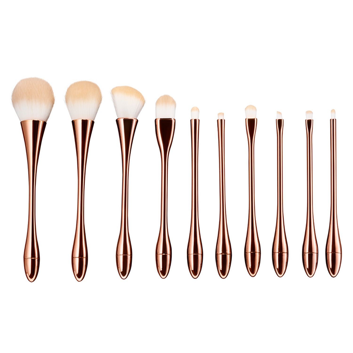 Pensule machiaj Pretty in Gold set 10 fotografia produsului View 3 L