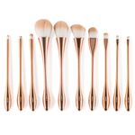 Pensule machiaj Pretty in Gold set 10 fotografia produsului View 2 S