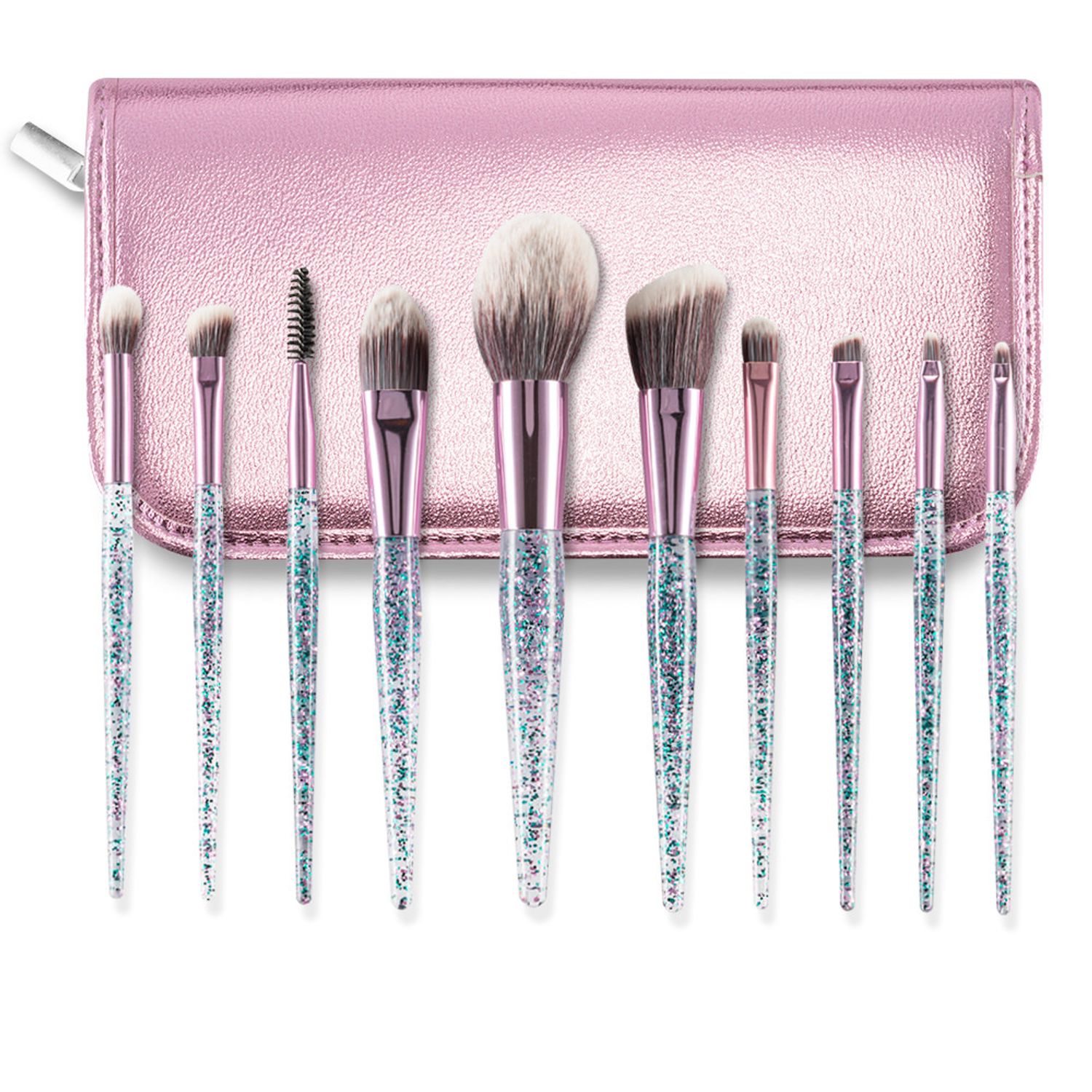 Pensule machiaj Glossy set 10 fotografia produsului View 3 L