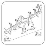Balansoar dublu Feber pentru 4 copii, 10240 fotografia produsului View 2 S