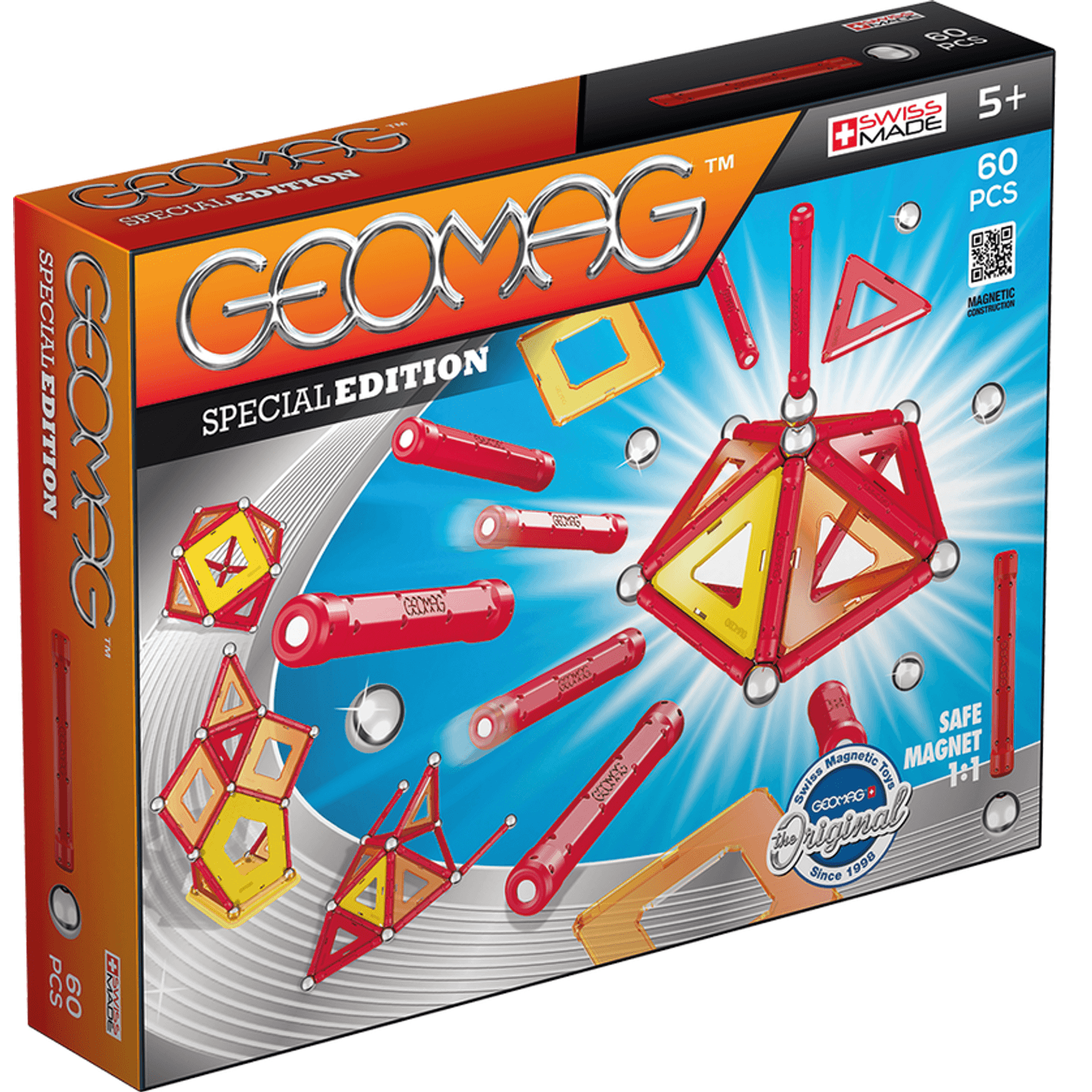 Set de constructie magnetic Geomag Mechanics , 60piese, Geomag819 fotografia produsului