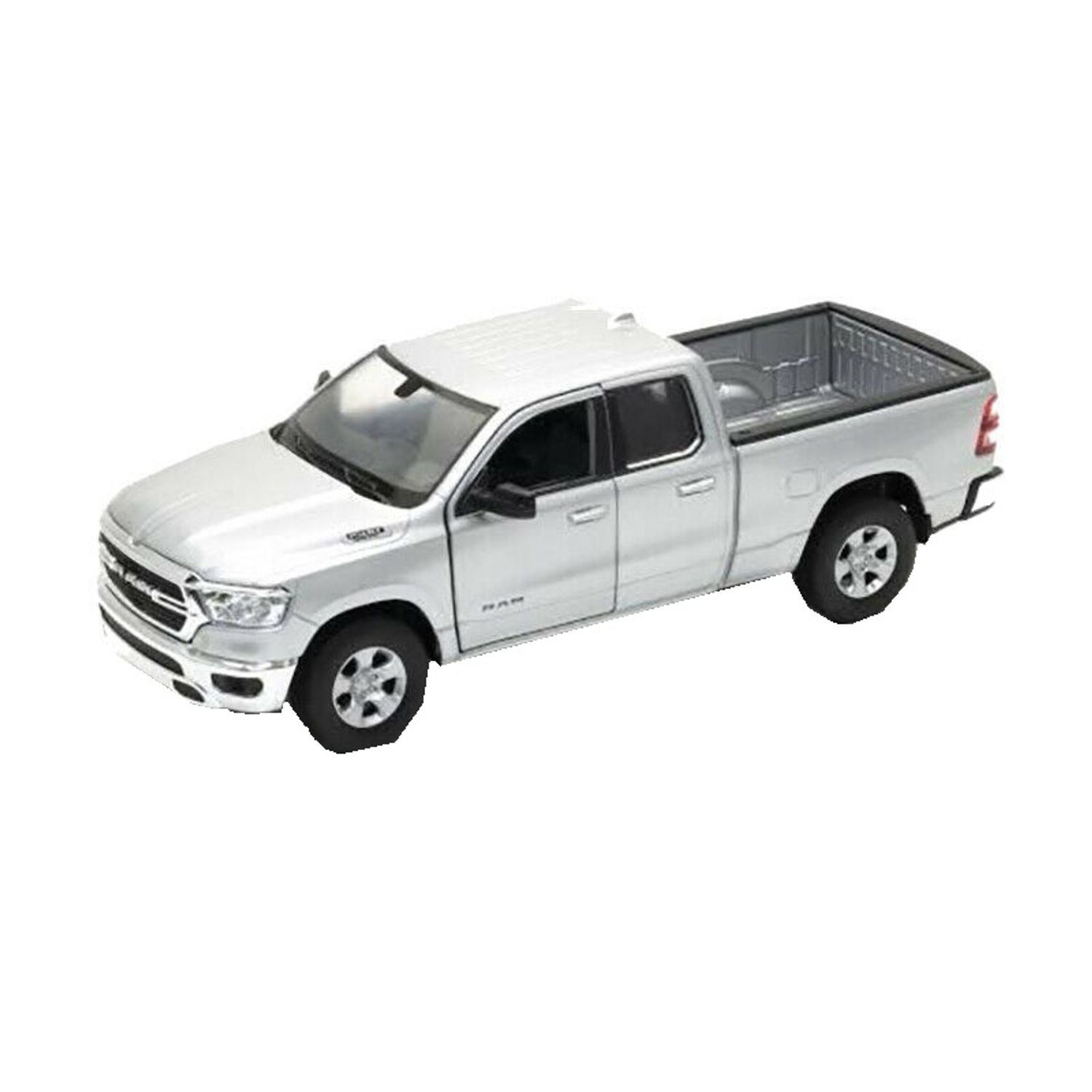 Macheta auto 2019 RAM 1500, silver, 1:24 Welly, 24104w fotografia produsului