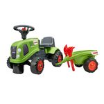 Tractoras fara pedale cu remorca Falk Claas Verde fotografia produsului