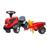 Tractor fara pedale cu remorca Falk Same rosu fotografia produsului