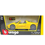 Macheta Porsche 918 Spyder 1/24 - Bburago-galbena fotografia produsului View 2 S