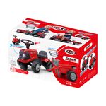 Tractor Falk Case rosu cu trailer, lopata si grebla fotografia produsului View 3 S