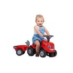 Tractor Falk Case rosu cu trailer, lopata si grebla fotografia produsului View 2 S