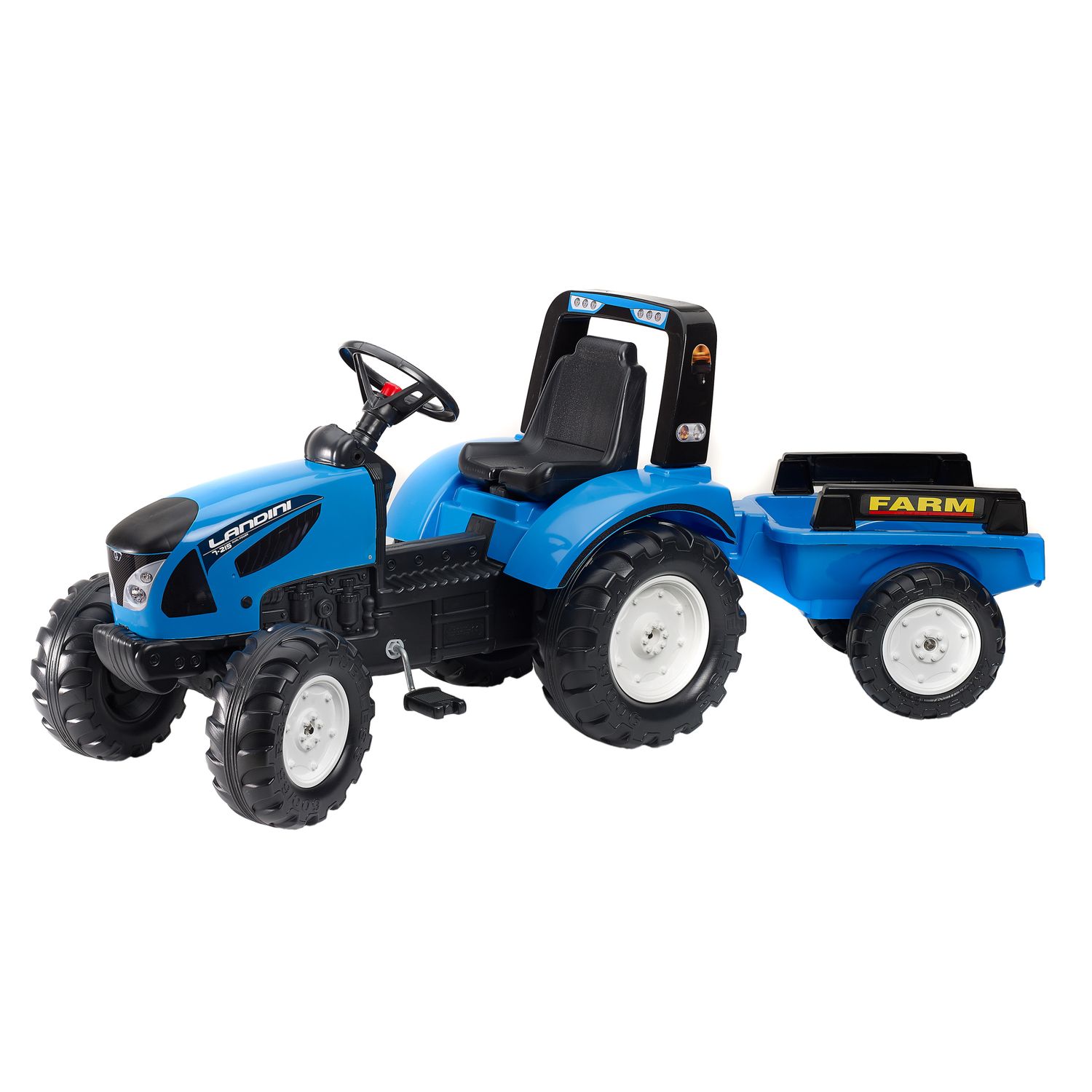 Tractor landini cu trailer si pedale falk 3010 fotografia produsului