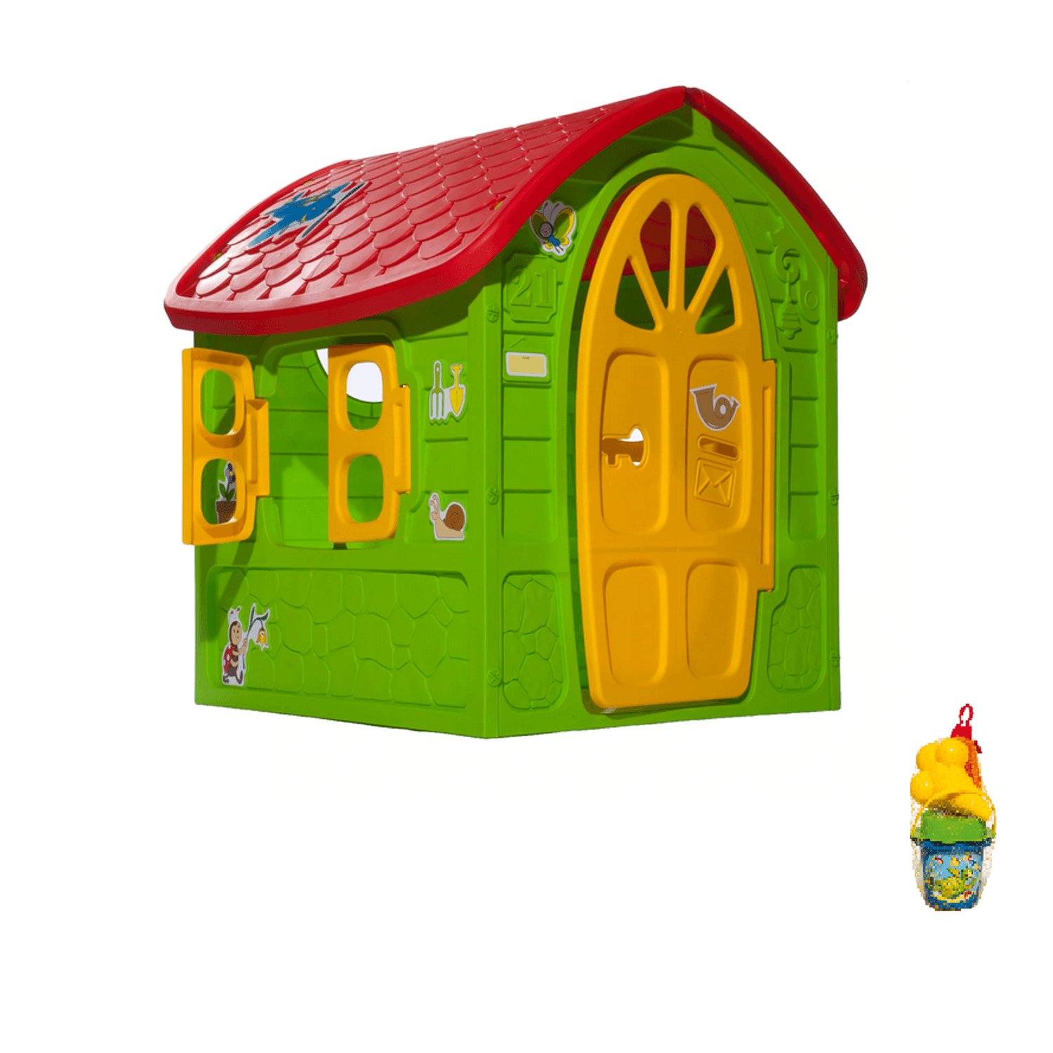 Set joaca Casuta de joaca pentru copii, verde, Dohany, 1 set nisip fotografia produsului