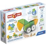 Set de constructie magnetic Geomag Magicube 202, roti reciclate fotografia produsului
