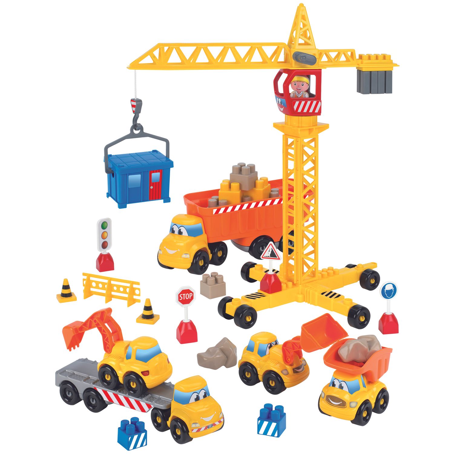 Set Ecoiffier de Constructie - Constructori cu Macara Abrick fotografia produsului
