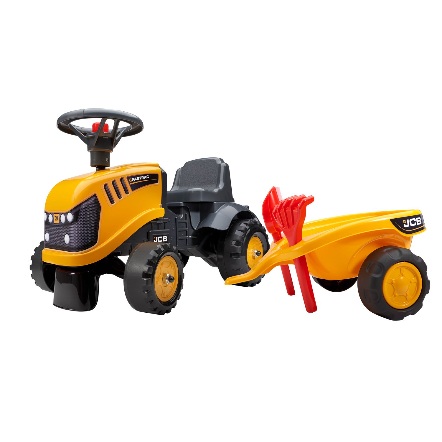 Tractor falk JCB cu remorca lopata si grebla fotografia produsului