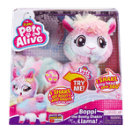 Jucarie interactiva de plus Zuru Pets Alive - Lama rainbow, 9518 fotografia produsului