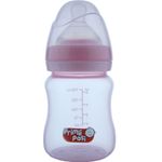 Biberon gat larg, 150ml, Primii Pasi, roz fotografia produsului