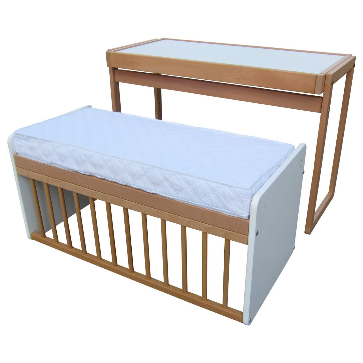 Patut Cosleeper 3-in-1, 99x68x95, Primii Pasi, PL09 fotografia produsului View 4 L