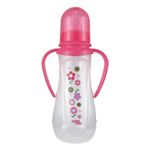 Biberon cu manere decorat 275 ml, Primii Pasi, R0154 roz fotografia produsului