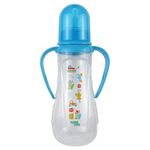 Biberon cu manere decorat 275 ml, Primii Pasi, R0154 bleu fotografia produsului