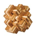 Joc logic IQ din lemn bambus Ananas 3D fotografia produsului
