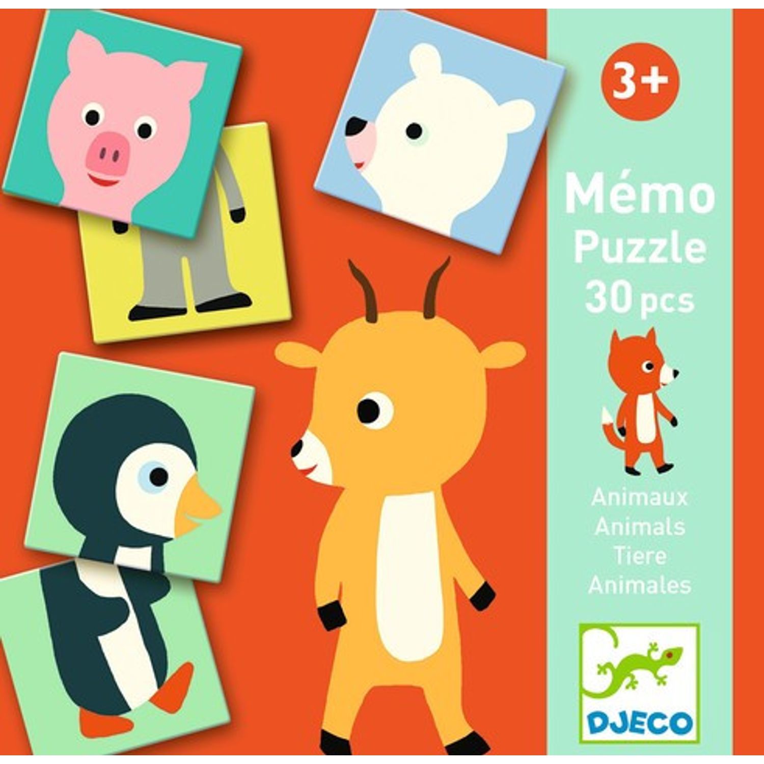 Joc Memo Animo puzzle Djeco fotografia produsului