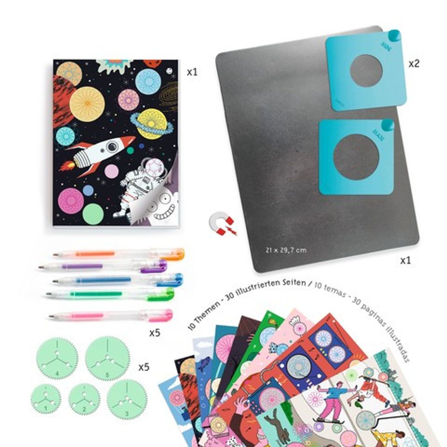 Joc creativ de desenat spirale Djeco fotografia produsului View 4 L