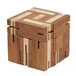 Joc logic puzzle 3D din bambus Flexi-cub, Fr_17519 fotografia produsului