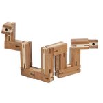 Joc logic puzzle 3D din bambus Flexi-cub, Fr_17518 fotografia produsului View 3 S