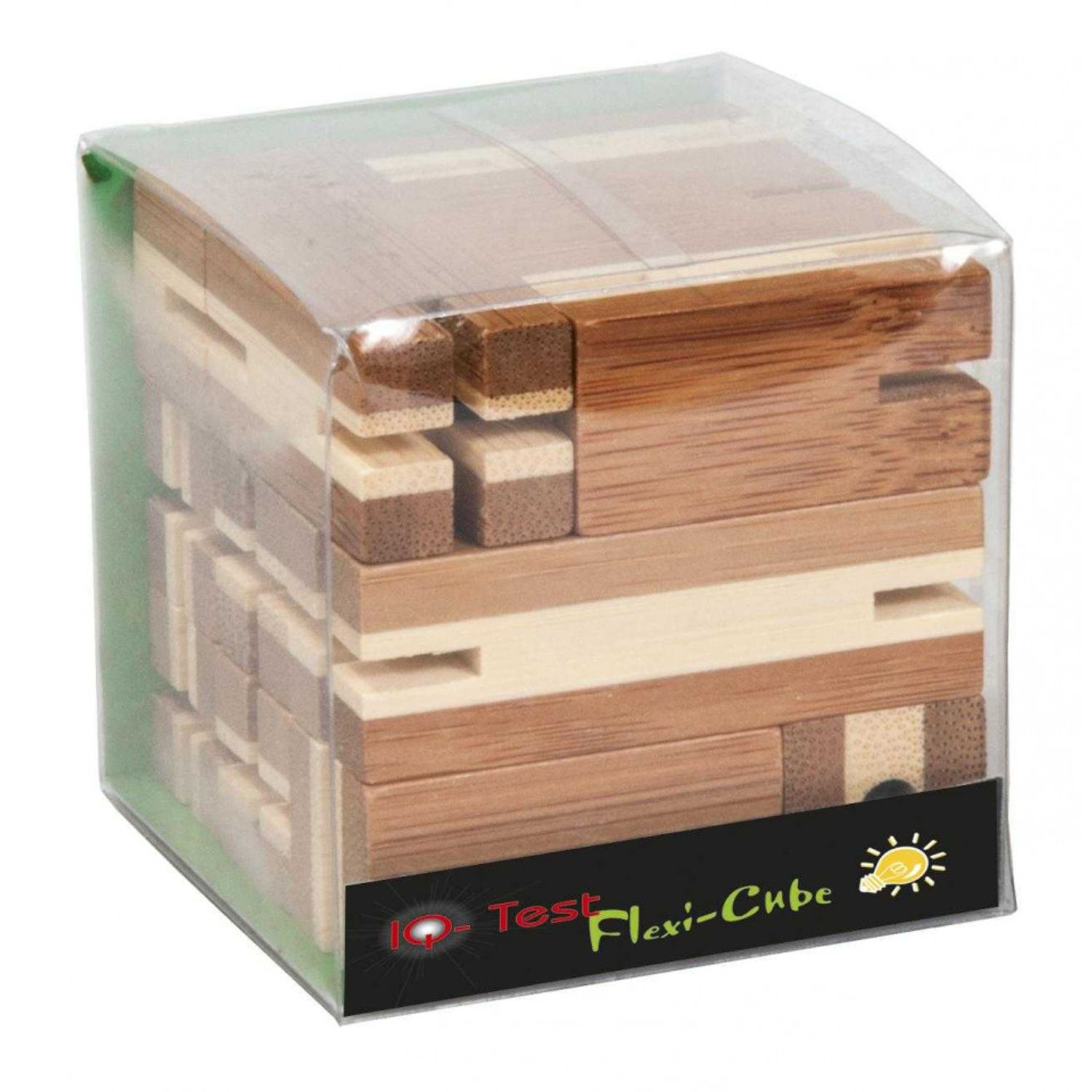 Joc logic puzzle 3D din bambus Flexi-cub, Fr_17518 fotografia produsului