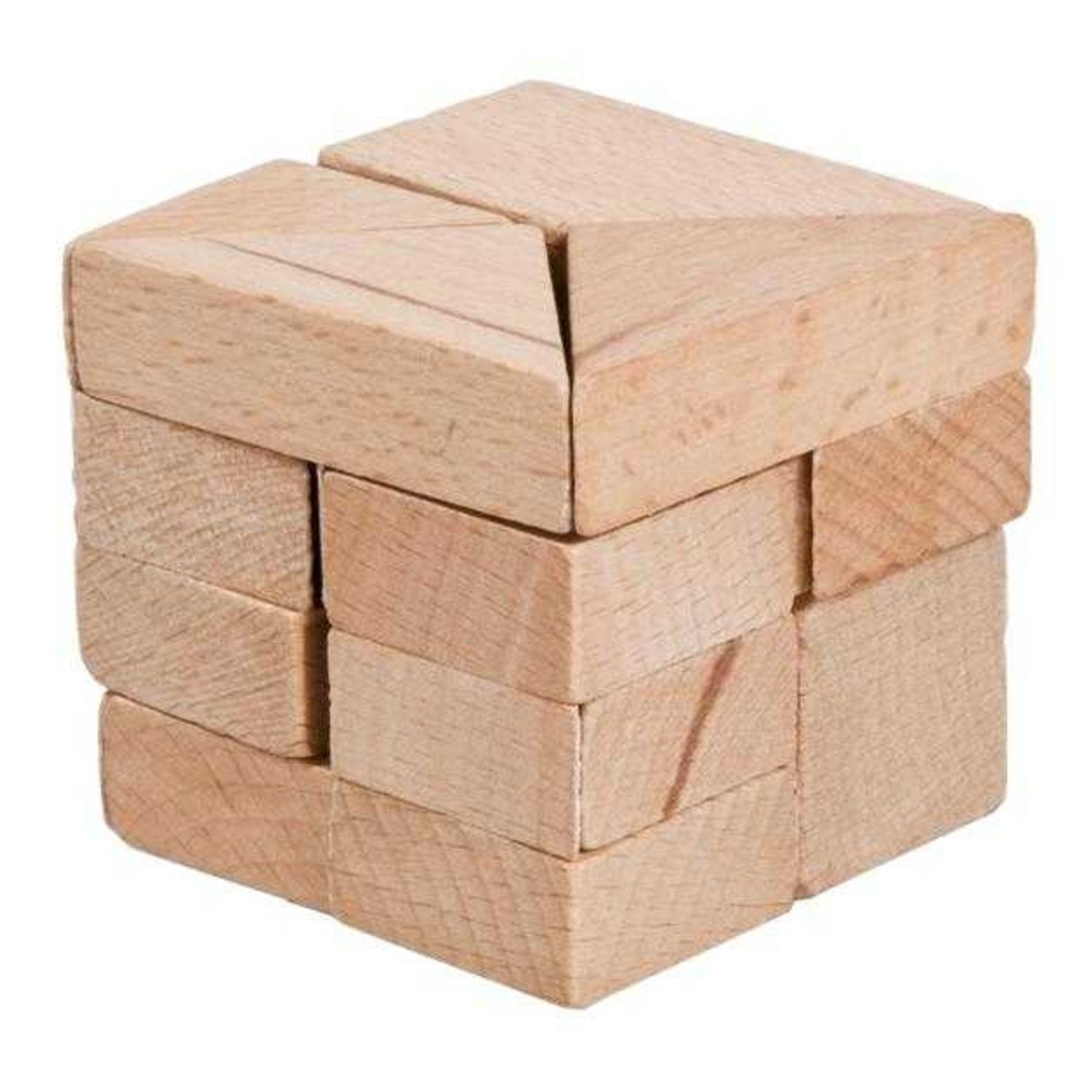 Joc logic IQ din lemn Tangram 3D fotografia produsului