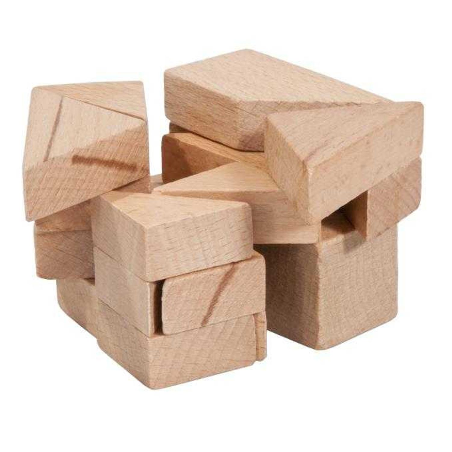 Joc logic IQ din lemn Tangram 3D fotografia produsului View 2 L