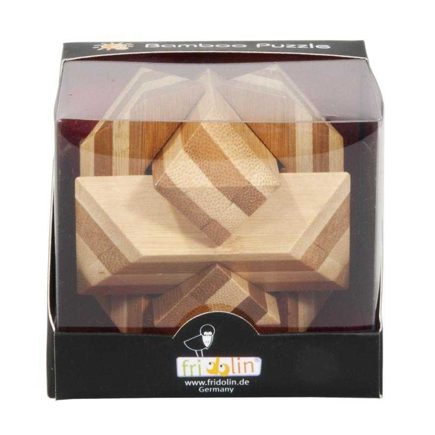 Joc logic IQ din lemn bambus Angular Knot fotografia produsului View 2 L