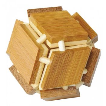 Joc Logic IQ Din Lemn Bambus 3D Magic Box